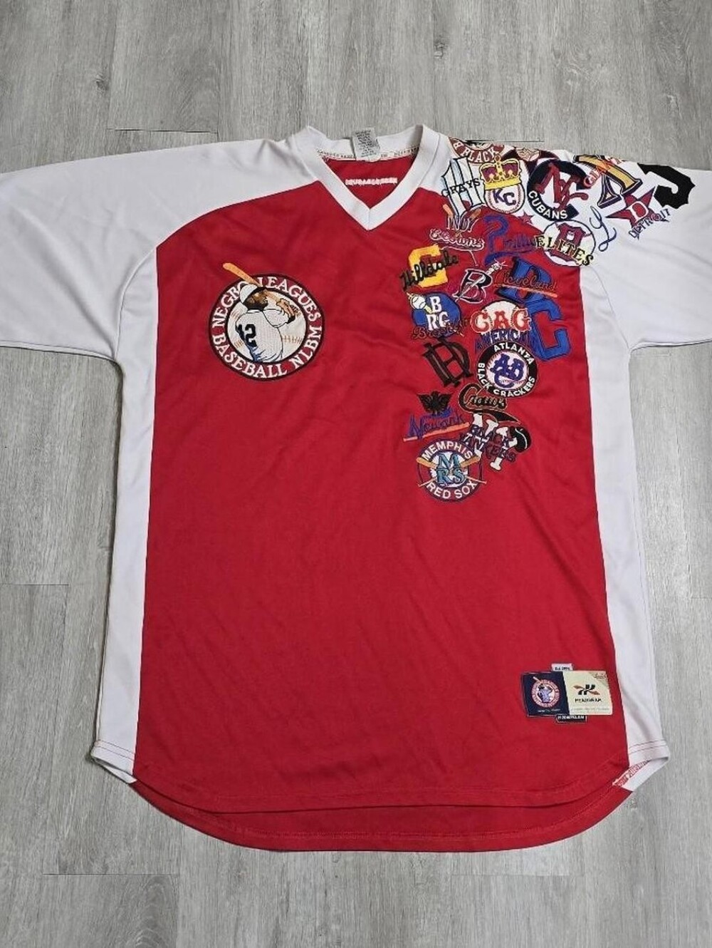 Vintage Negro League Baseball Museum Jersey Mens Patches Black Crackers Headgear